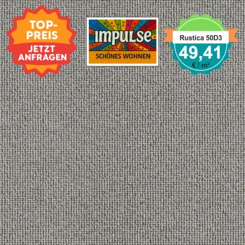 Vorwerk Rustica 50D3 granit Teppichboden – Draufsicht quadratisch